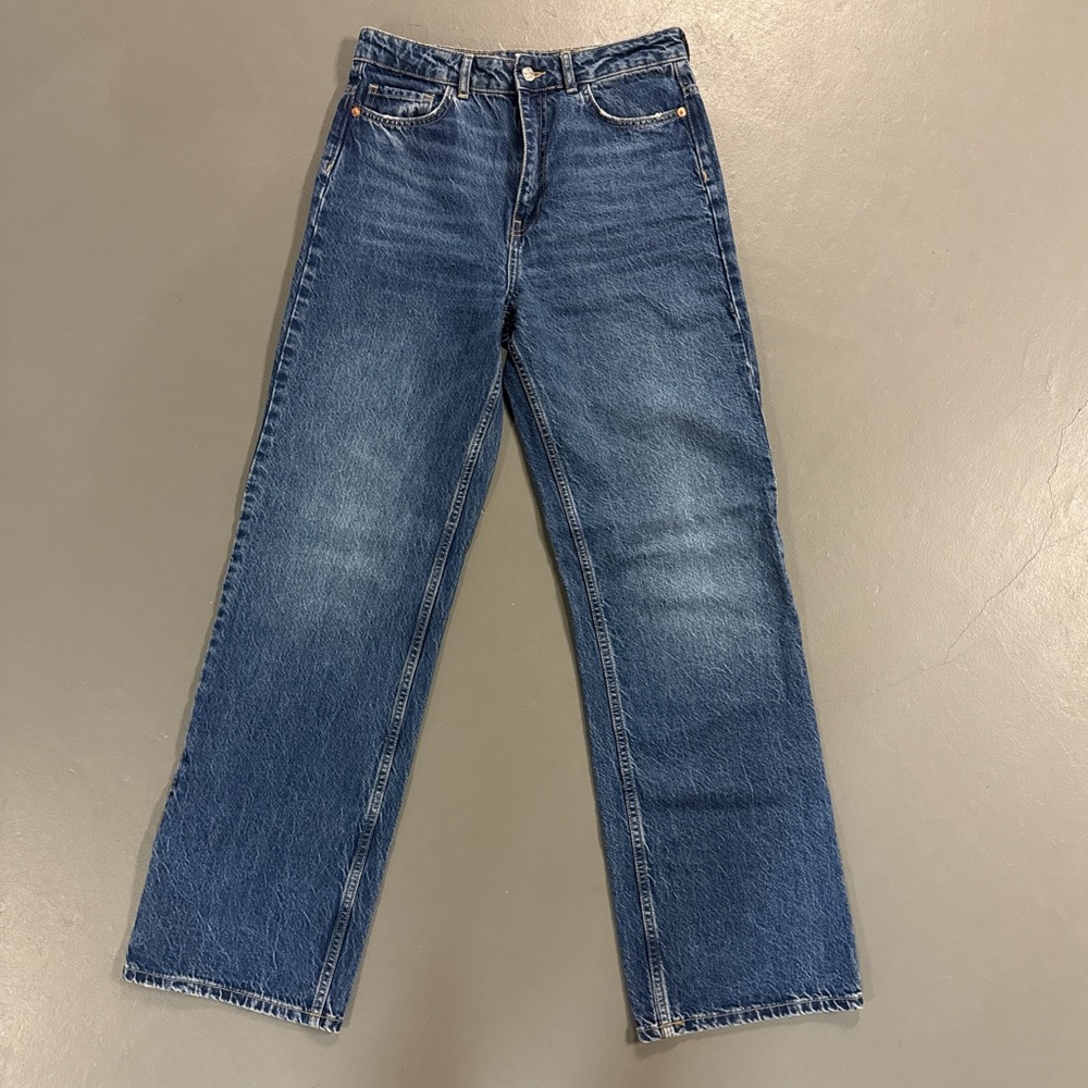Zara Women's Blue Flare Jeans